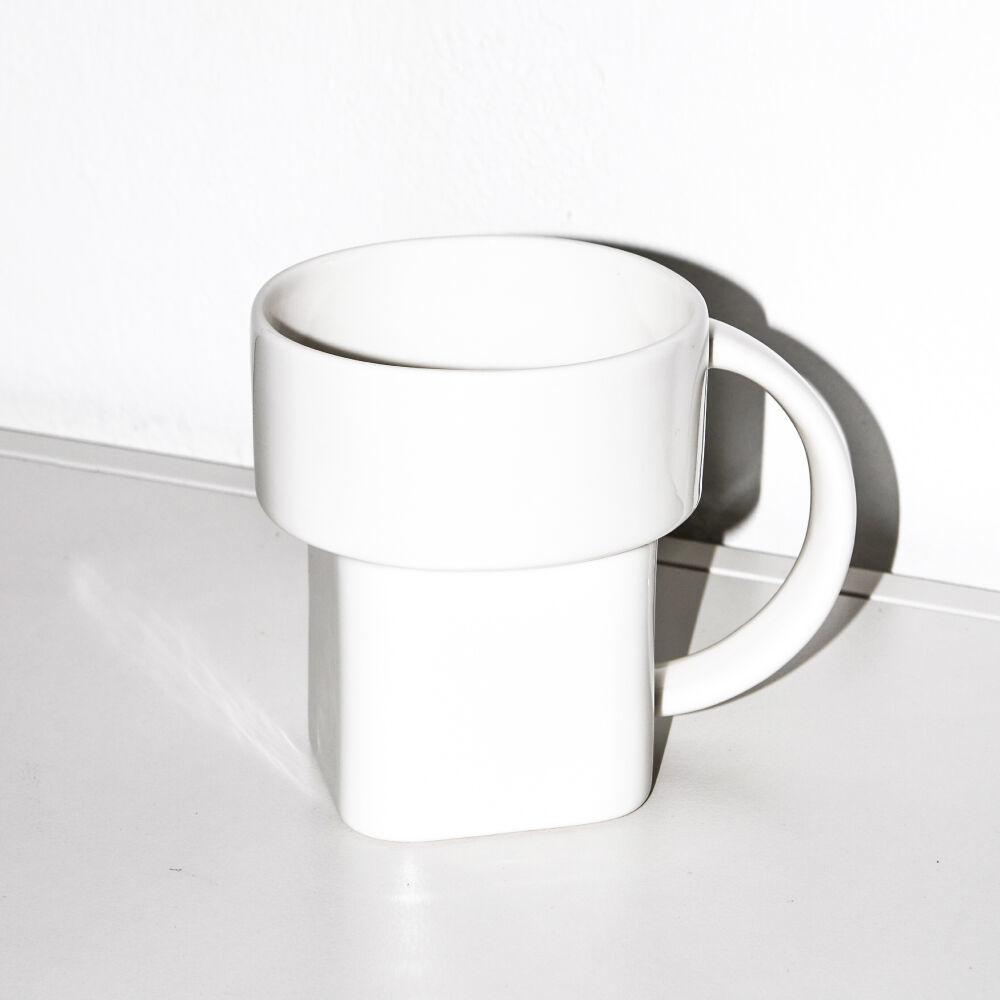 Stool Mug - White