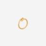 (W) Celine Triomphe Asymmetric Ring in Brass with Gold Finish Gold