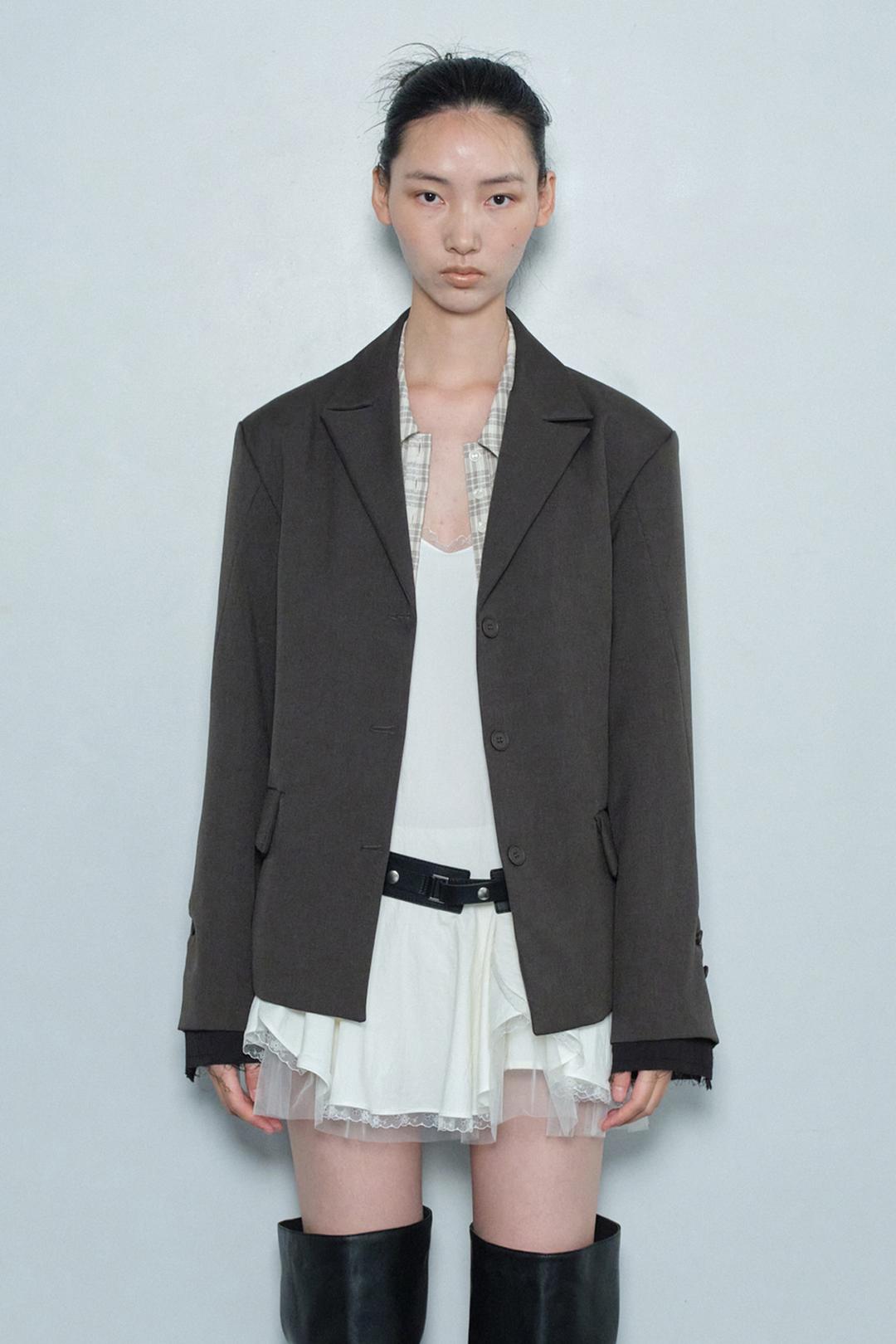 OUT POCKET JACKET / CHARCOAL
