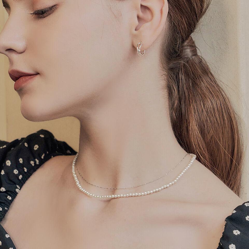 [여자아이들 미연, 오마이걸 효정 착용] gleam pearl necklace set