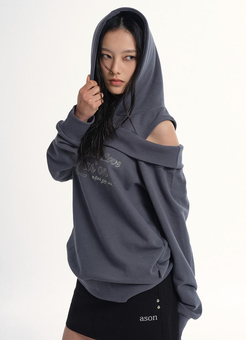 KIKO HOOD SWEATSHIRT / CHARCOAL