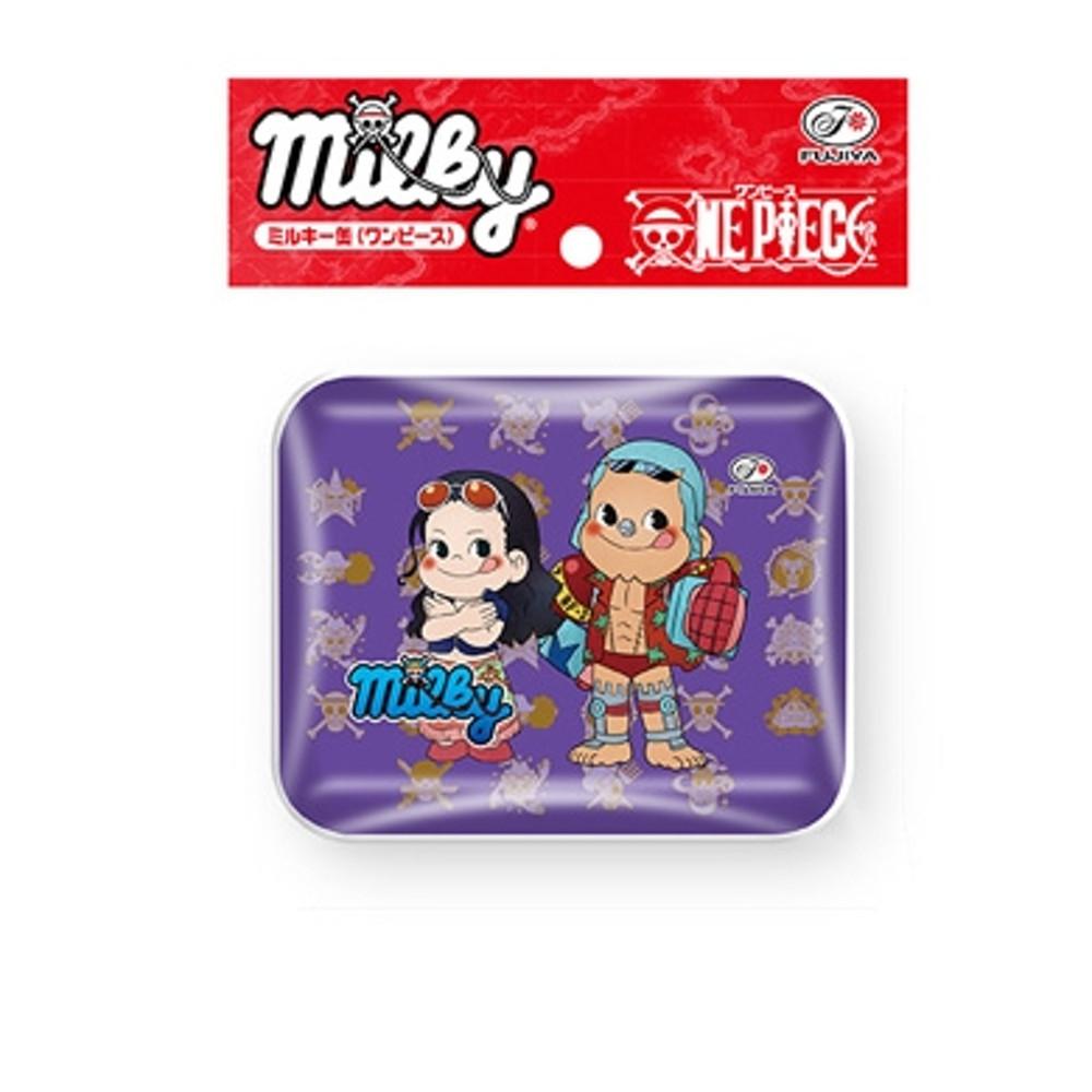 기간한정 - 후지야 [밀키 캔 - 원피스 로빈&프랑키(퍼플)] / 일본 과자 초콜릿