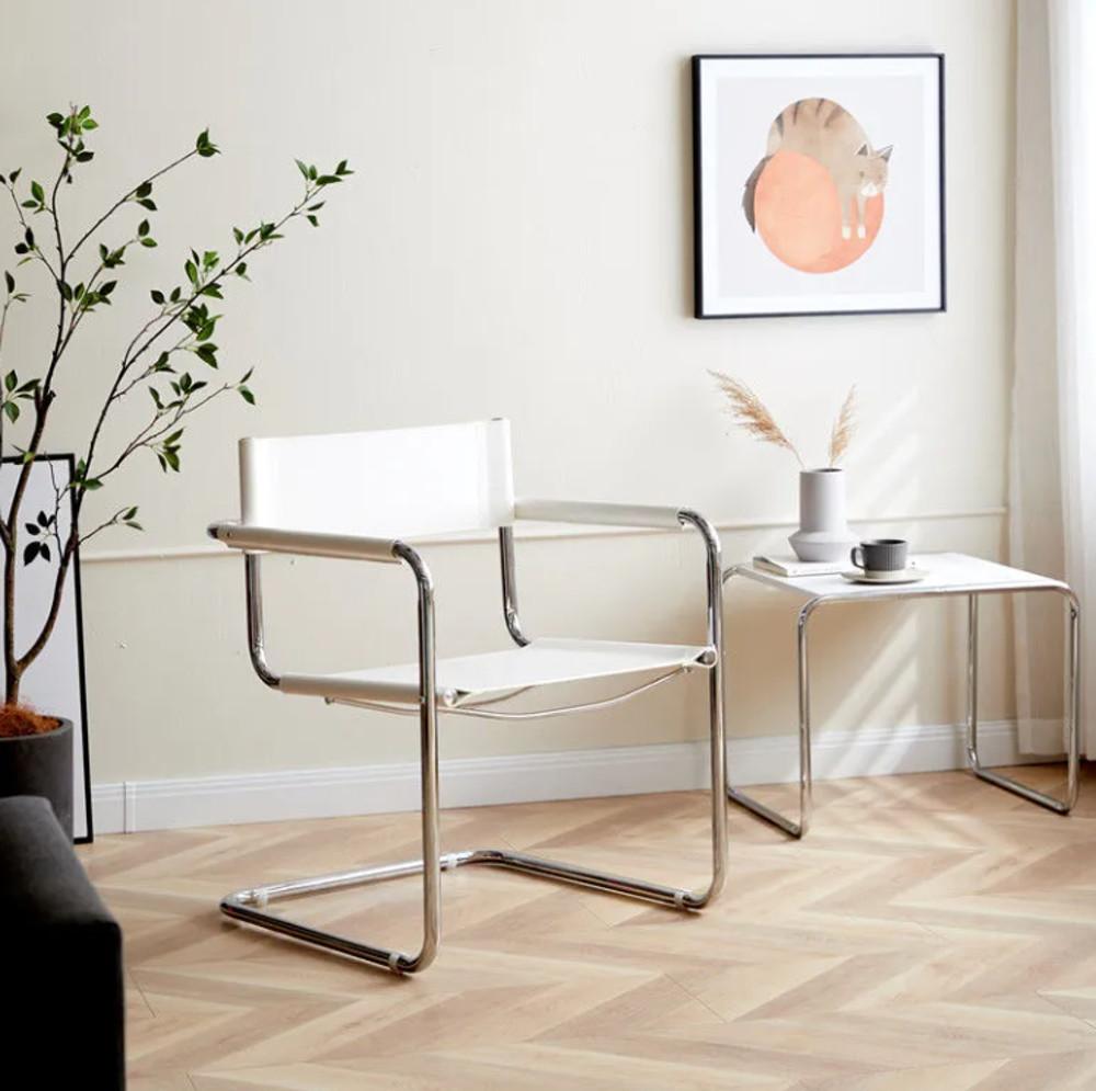 가죽 럭셔리 암체어 카페 철제 디자인의자 체어 TR265