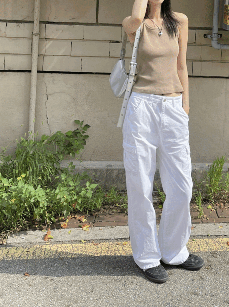 Nylon cargo pants