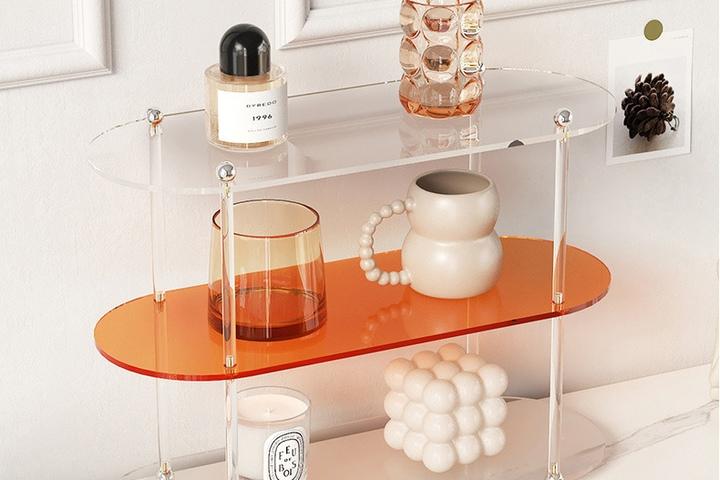 3단 아크릴 선반 향수 화장품 진열 정리대 테이블 정리 수납