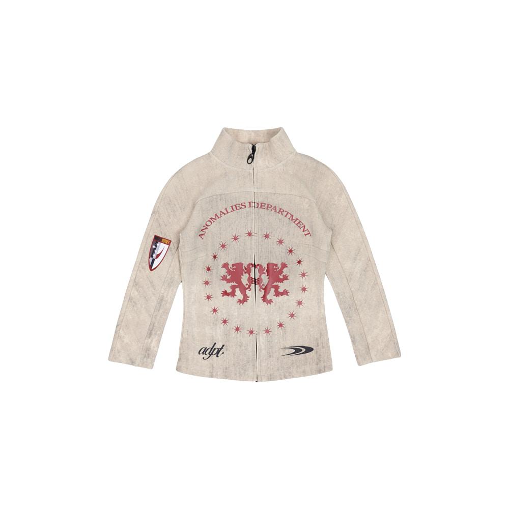 [Anomalies Department : 어나말리스 디파트먼트] Biker Aged Badge Print Jacket