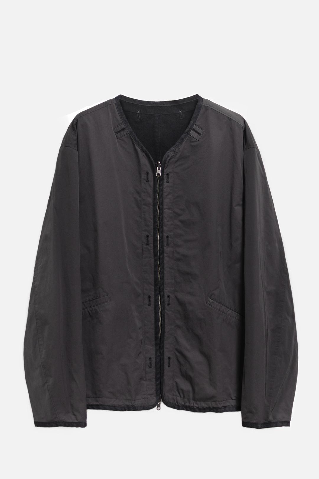 reversible liner jacket - charcoal brown