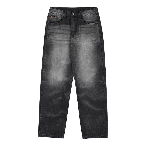 washed regular jeans_black