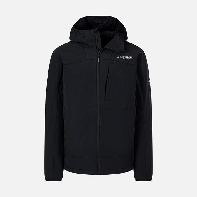 남성 실버 리프 라이트 하이브리드 후디드 인슐레이션 경량 패딩 자켓