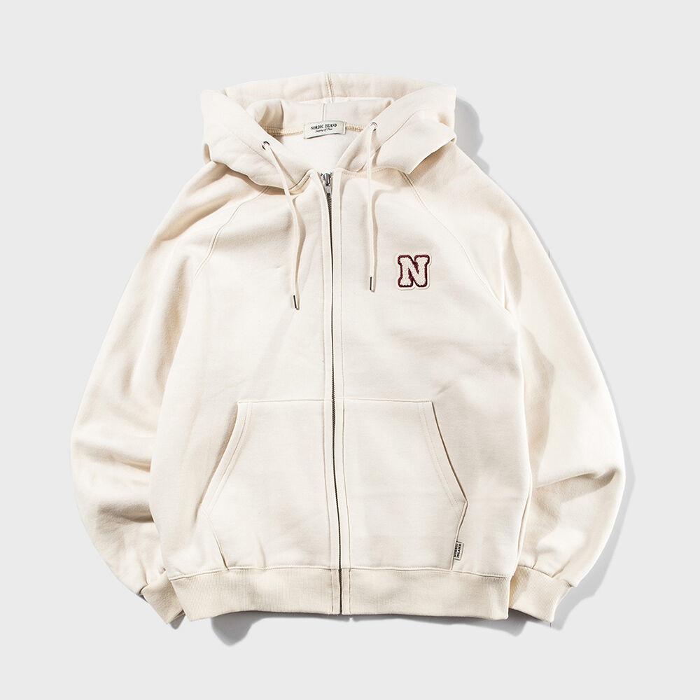 DW N로고 후드집업 - 아이보리