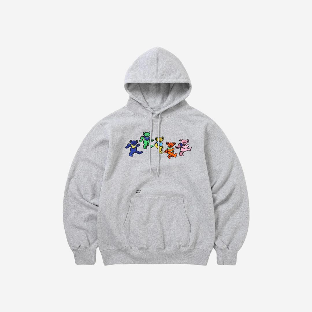 Thisisneverthat x Grateful Dead Dancing Bears Hoodie Heather Grey