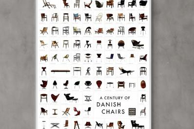 덴마크 의자 A Century Of Danish Chairs 포스터
