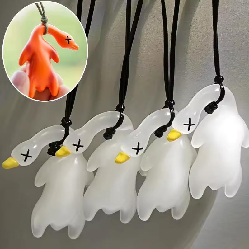 1/2pcs 새로운 색상 변경 오리 키 체인 가방에 대 한 패션 재미 있은 거위 펜 던 트 자동차 열쇠 고리 귀여운 만화 UV Photochromic 열쇠 고리