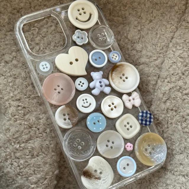 warm winter botton case 아이폰 젤하드 단추케이스