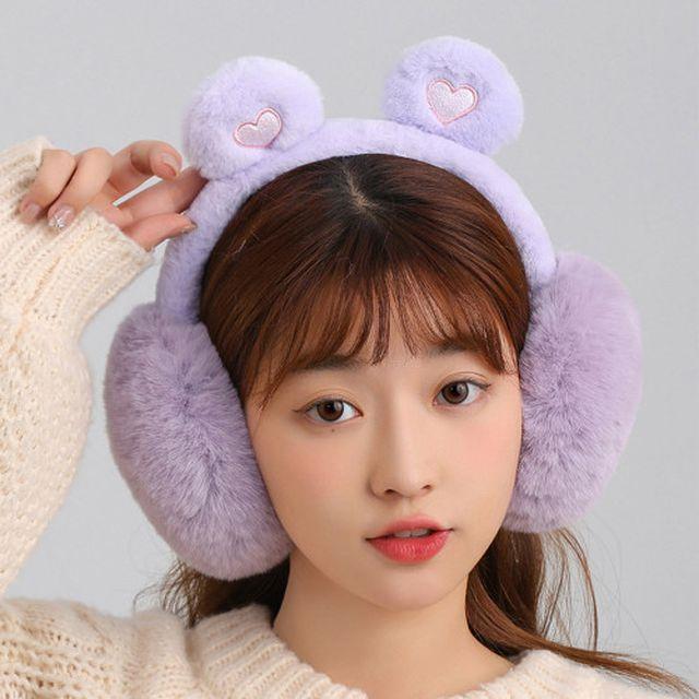 LM-0198 곰돌이 머리띠 따뜻한 귀마개 스키장 눈썰매장 준비물