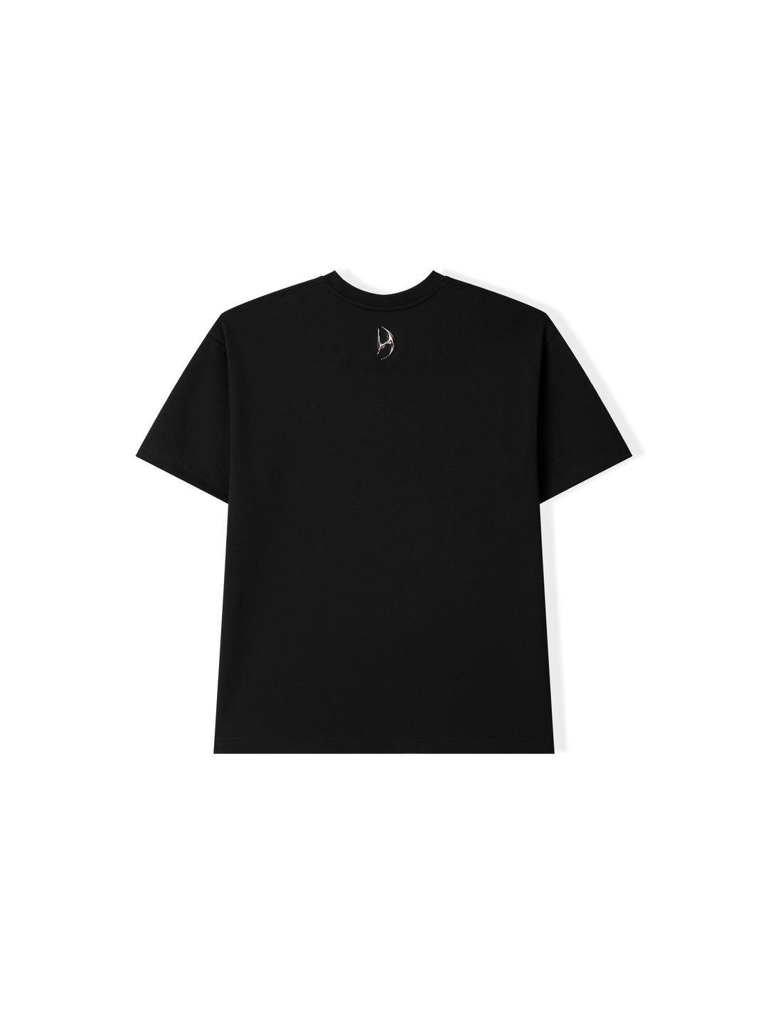 백 로고 반팔 티셔츠 [블랙]