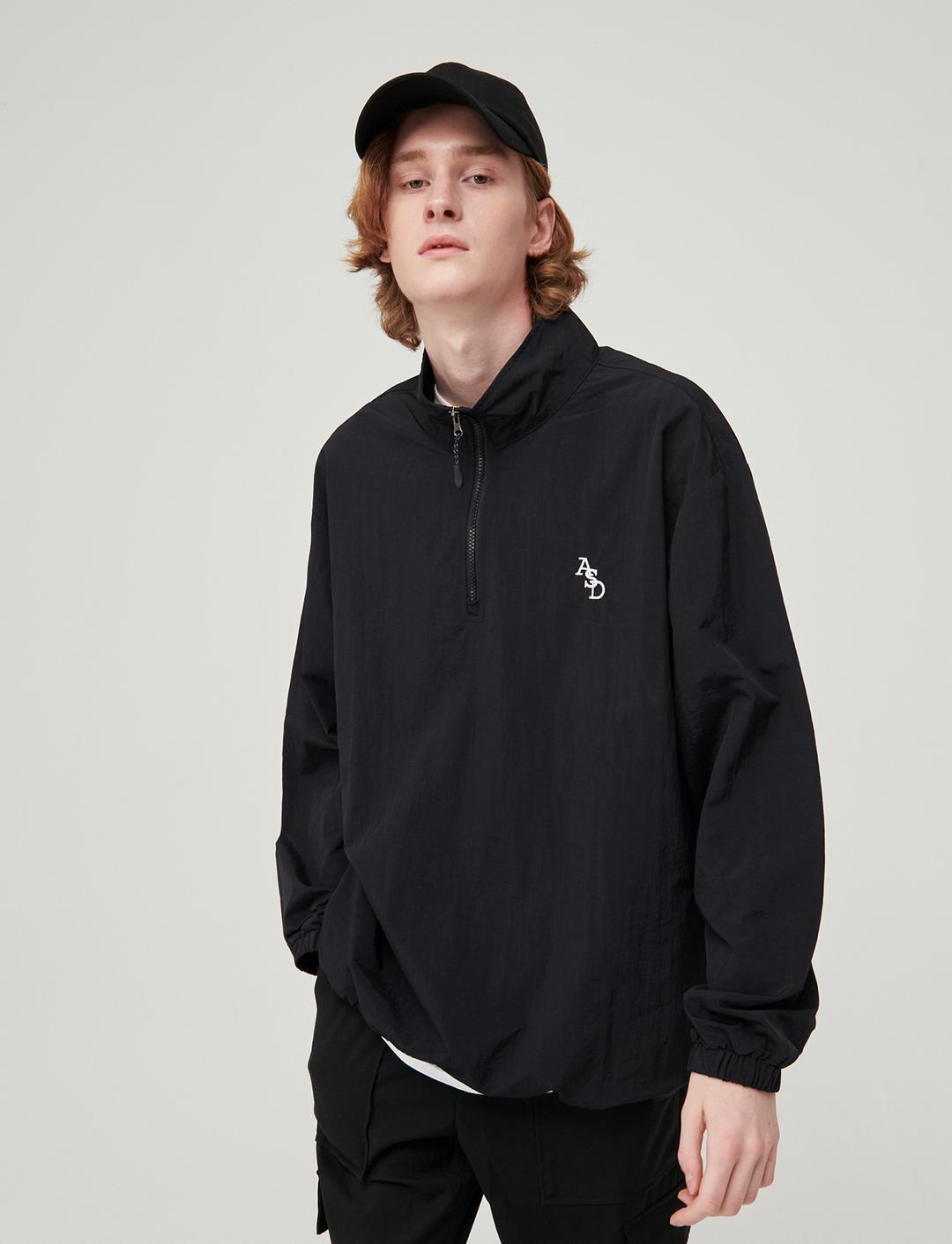아노락 윈드브레이커 자켓 블랙