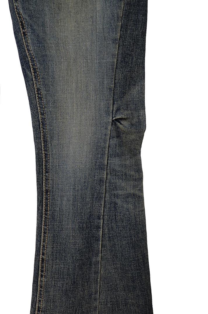 시크윈 [당일출고] DOUBLE EDGE SHADOW BLUE BOOTCUT JEANS 더블 엣지 커브 절개 섀도우 블루워싱 부츠컷청바지