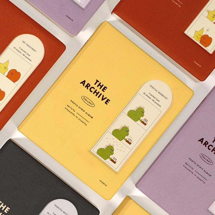 고급 네컷앨범 심플 대용량 포토북 콜렉트북 사진첩 4color