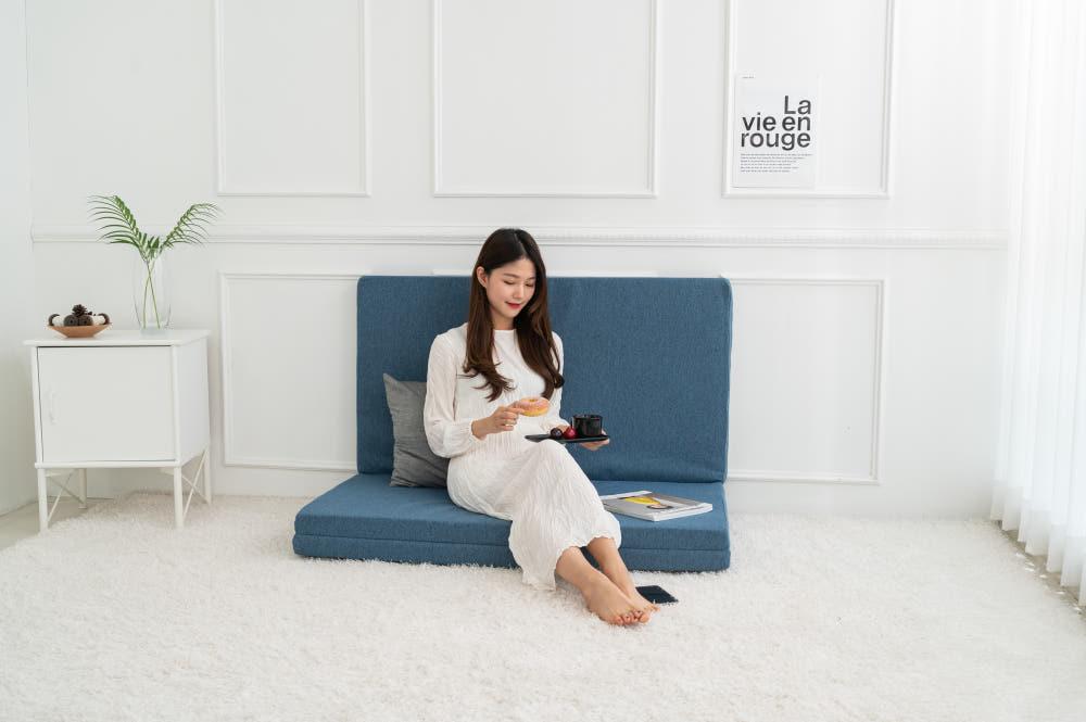 풍원테크 3단 접이식매트리스 소파베드