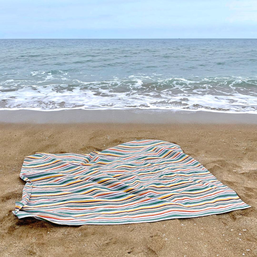 multi picnic mat / green 스트라이프 피크닉매트