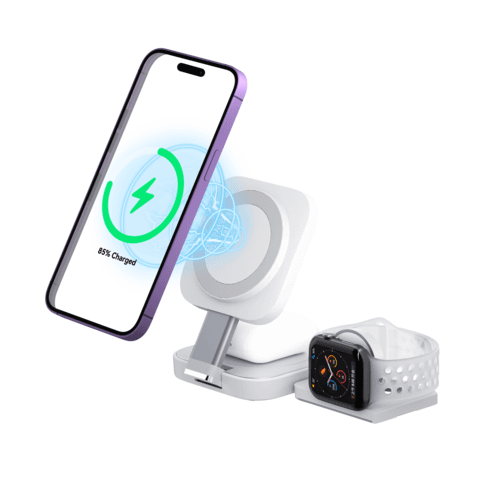 SSOK3 플립앤폴드 3in1 맥세이프 무선 충전기