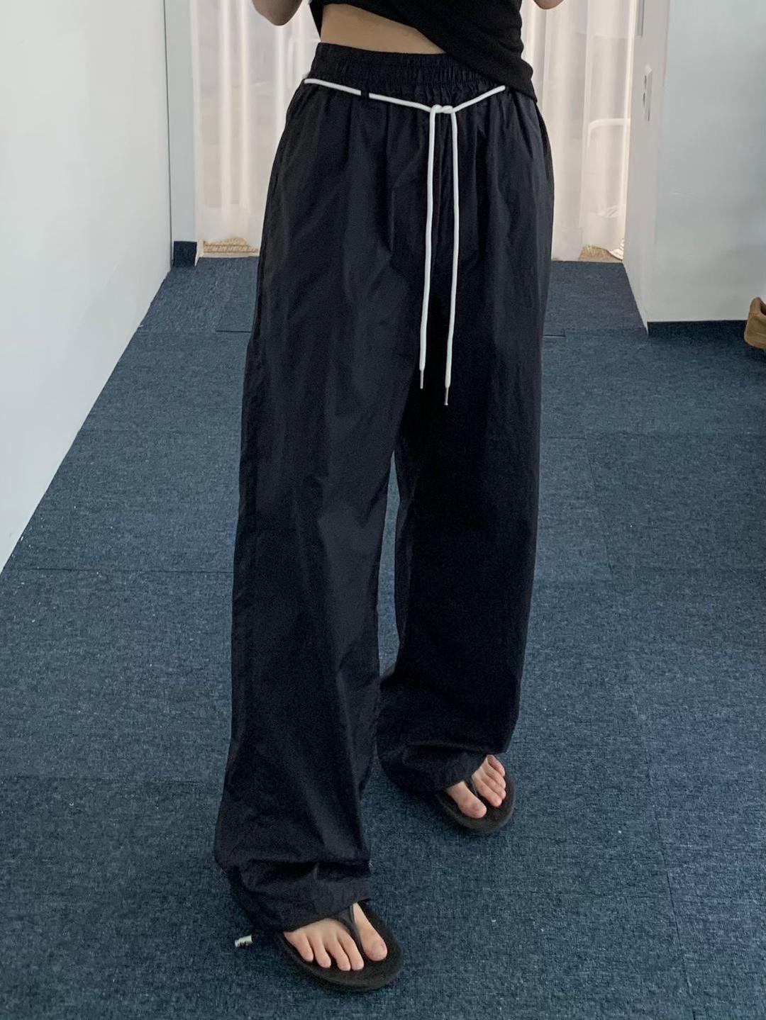 유데모닉 루프 투웨이 나일론 와이드 팬츠 (5col)