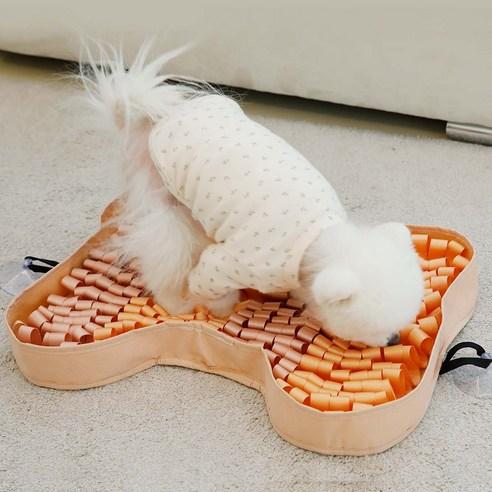 소심한호랑이 코박이 강아지 장난감 노즈워크 매트 뼈다귀