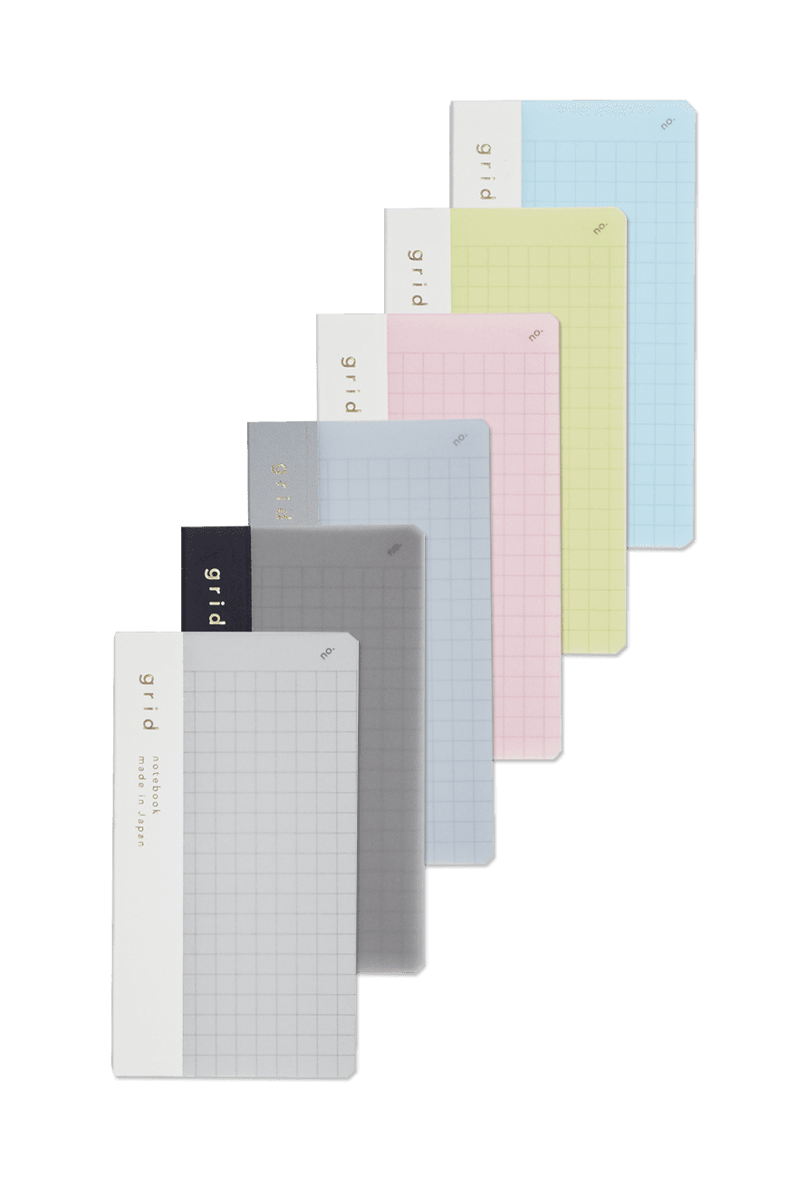 미니 그리드 노트 Isshoni Notebook Number Mini