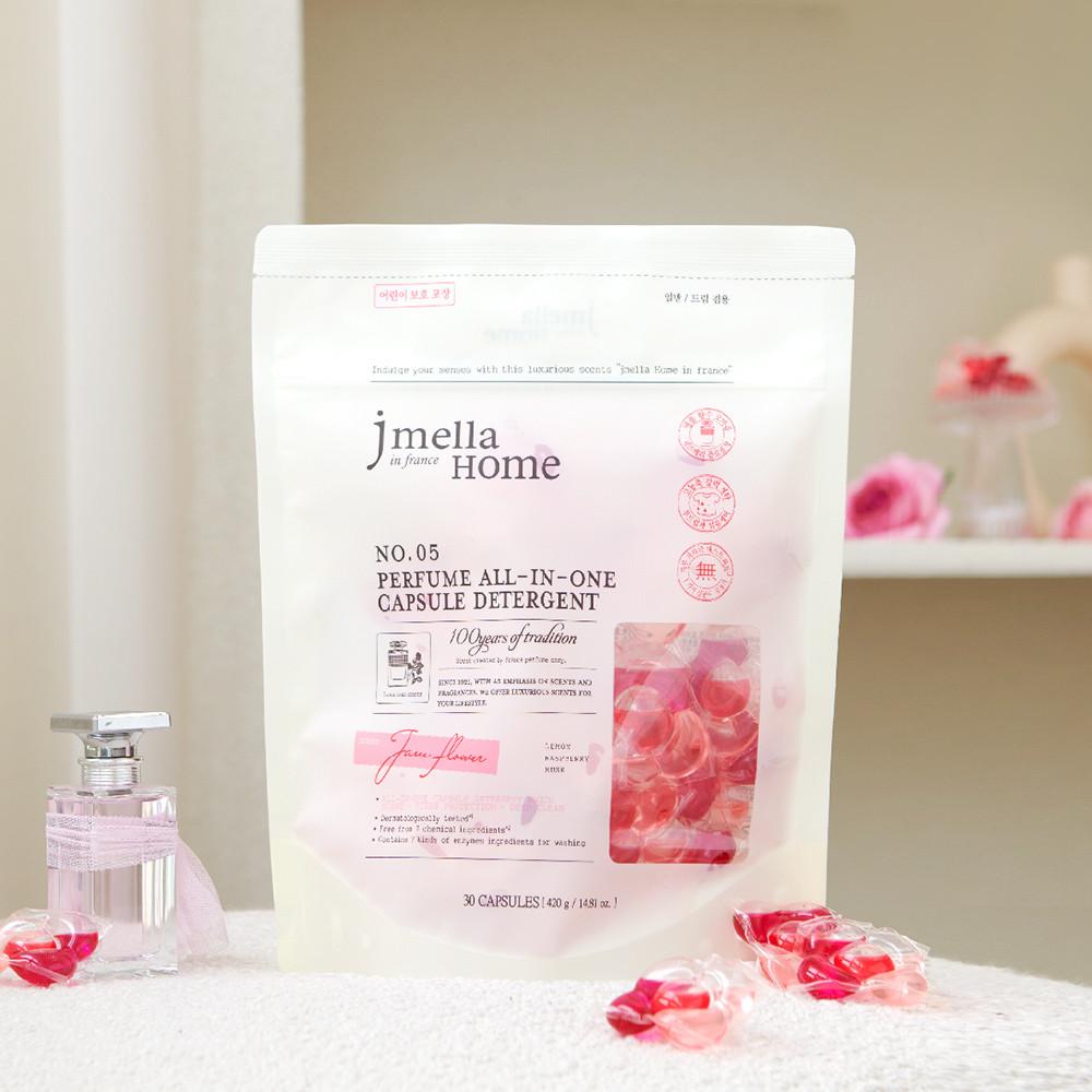 제이멜라 인 프랑스 잼 플라워 퍼퓸 올인원 캡슐 세제 14gx30ea
