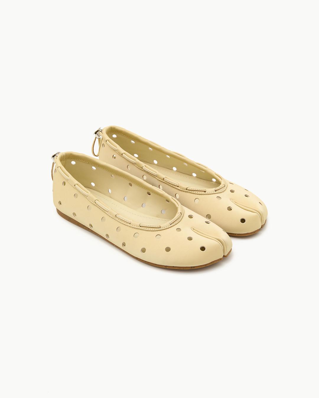 Leather String Flat / Cheese