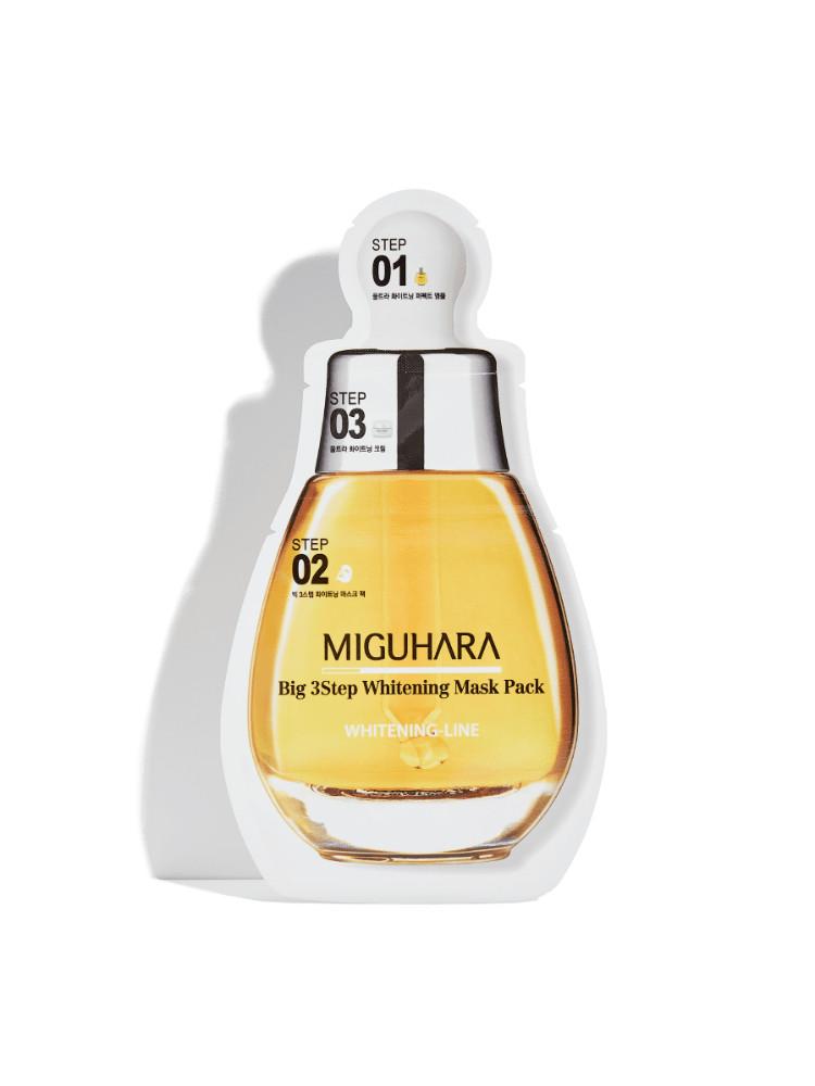 [미구하라] 빅3스텝 화이트닝 마스크팩 10 매입