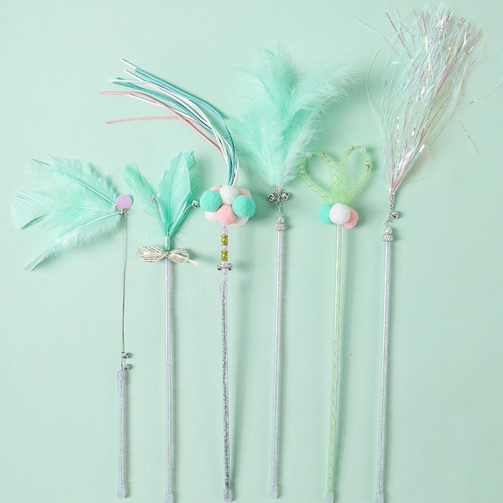 득템)다묘집사 고양이 낚시대 6개 set