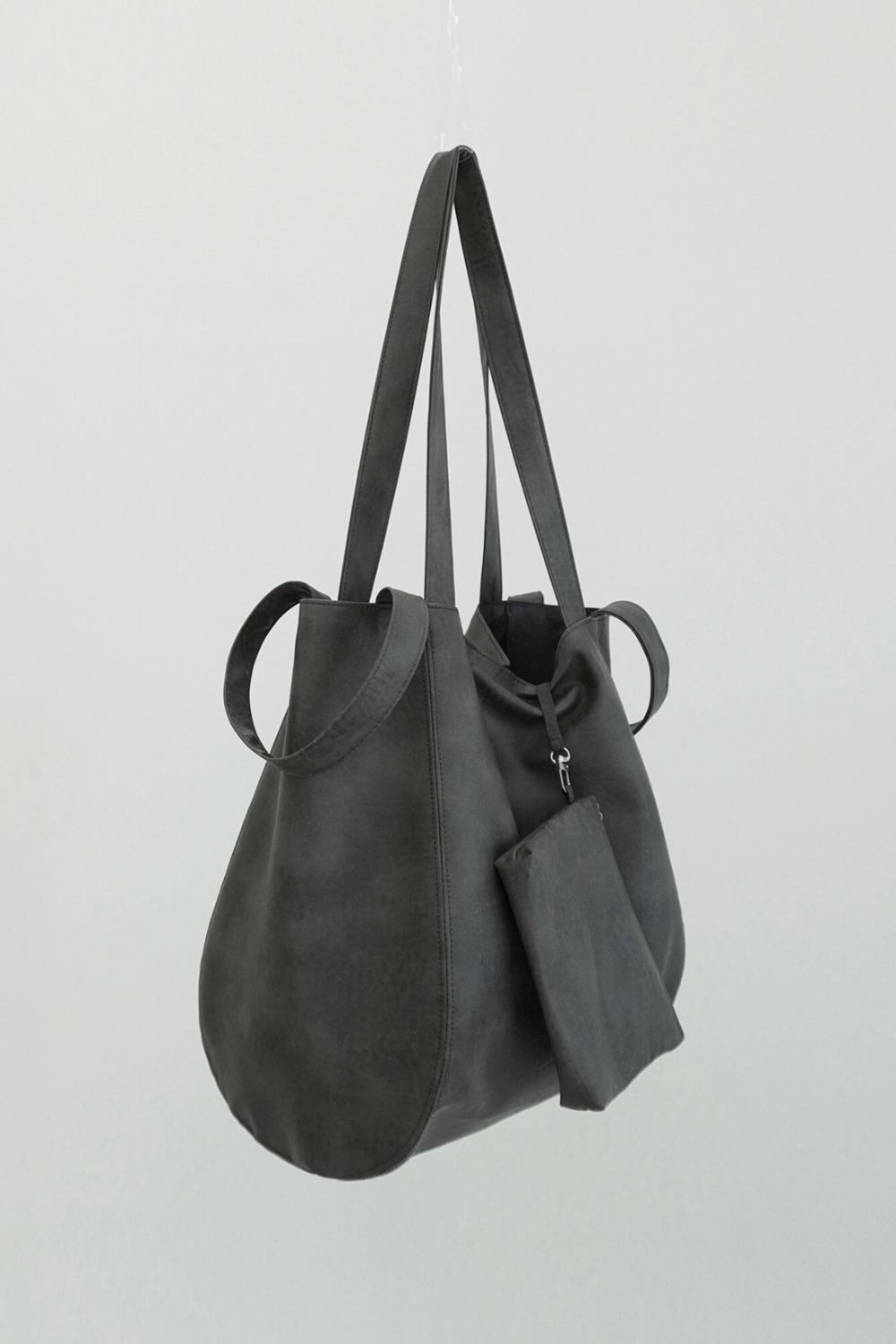 LEATHER BUCKET BAG (2color)