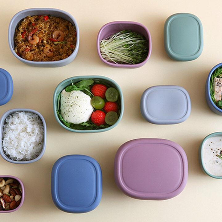 실리콘 냉동냉장 밀폐용기 전자레인지 도시락(12type)