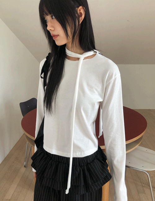 조브 시티타이t 머플러 세트 긴팔 티셔츠 (3colors)