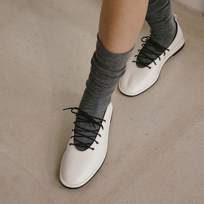 아루 레이스업 플랫 ARU lace-up flats 24F02IV