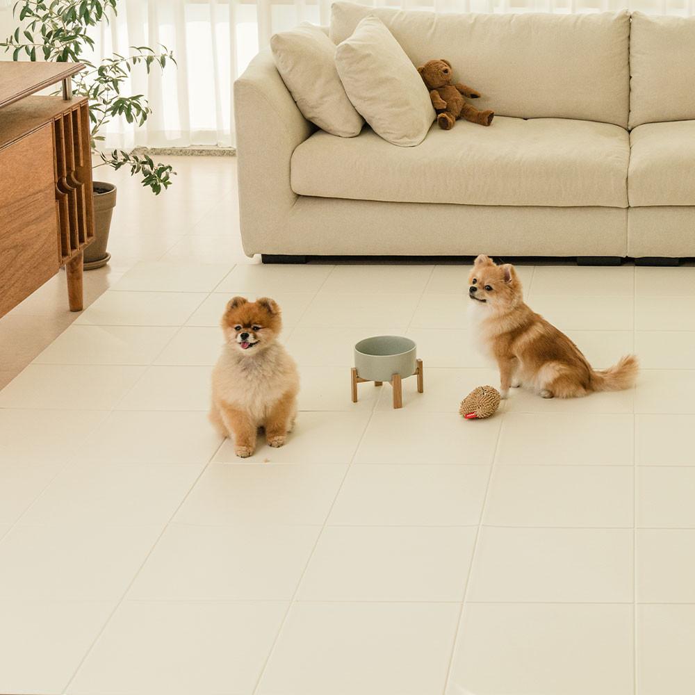 구루구루 강아지매트 슬림핏 펫 매트 폴딩 고양이 미끄럼방지 슬개골 바닥 방수 옥수수 생분해성분함유 130x65