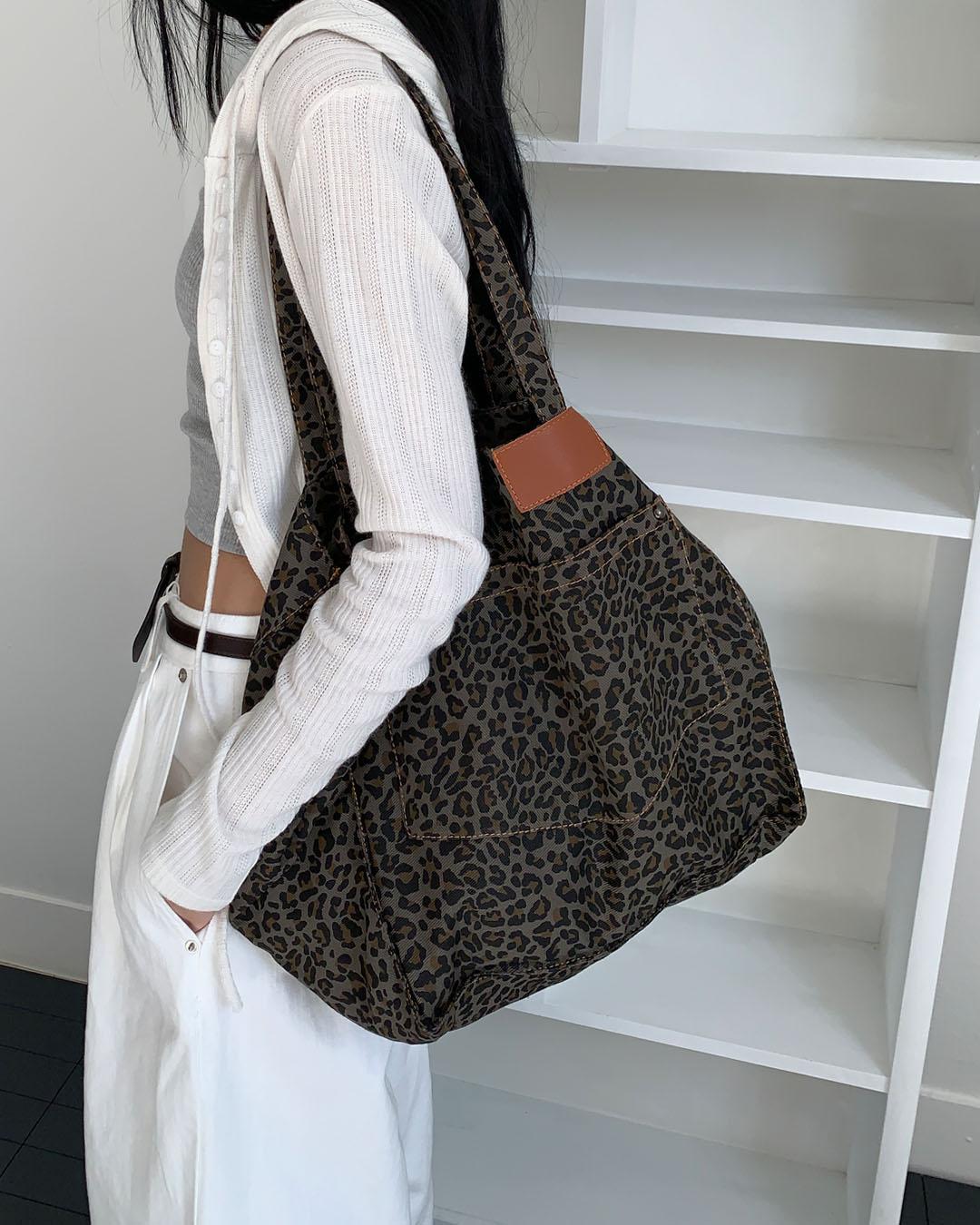 노이너티 LEOPARD BIG BAG