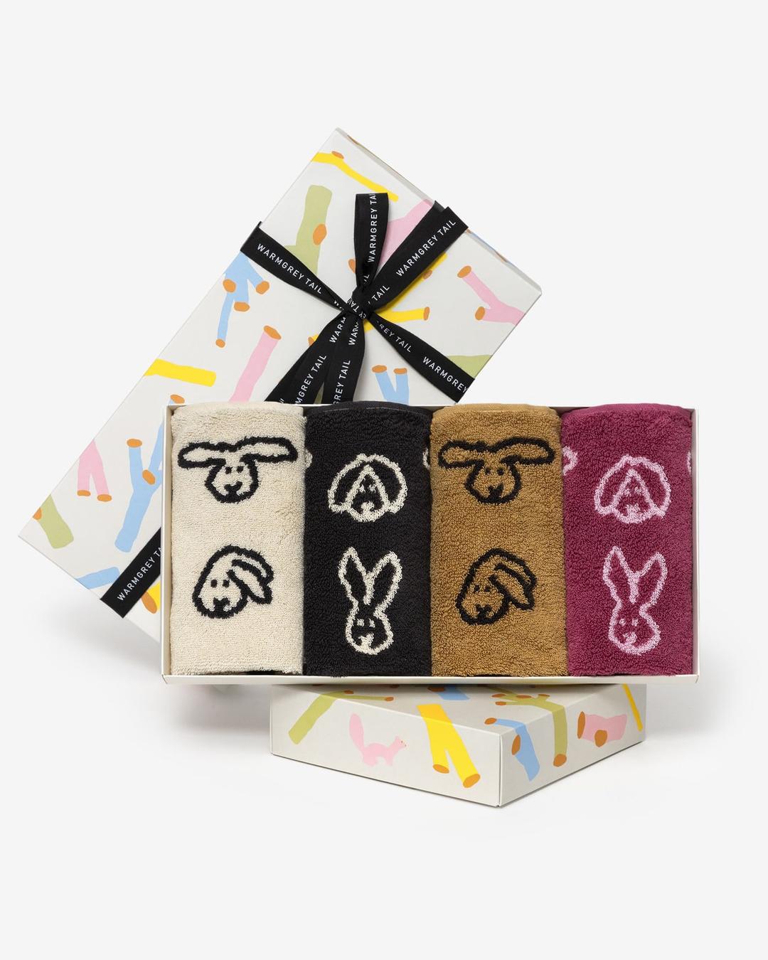 버니버니 핸드 타월 4P 선물세트 골라담기 BUNNY BUNNY HAND TOWEL 4P GIFT SET