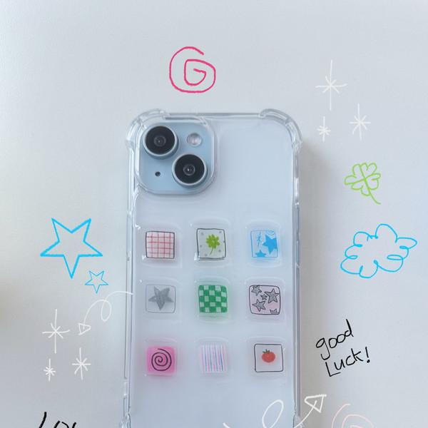 "Nine Tiles 1" resin case