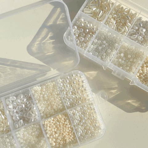 [집콕템] 진주 비즈 키트  DIY 반지 목걸이 만들기 세트 비즈공예