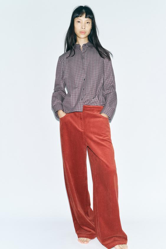 체크 셔츠 ZW COLLECTION