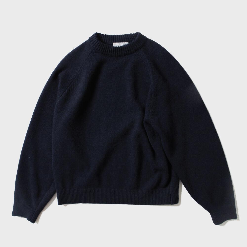 TC3-SW01 램스울 라운드 니트-네이비