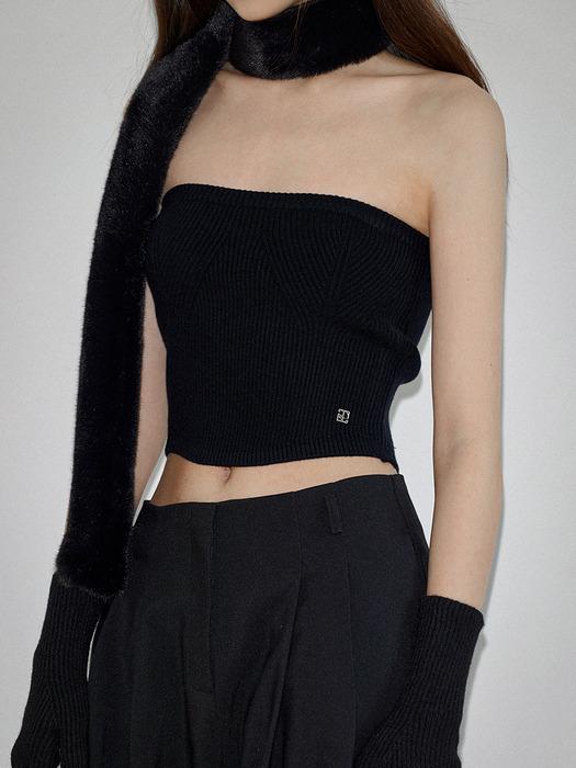 ROZE KNIT BUSTIER (BLACK)