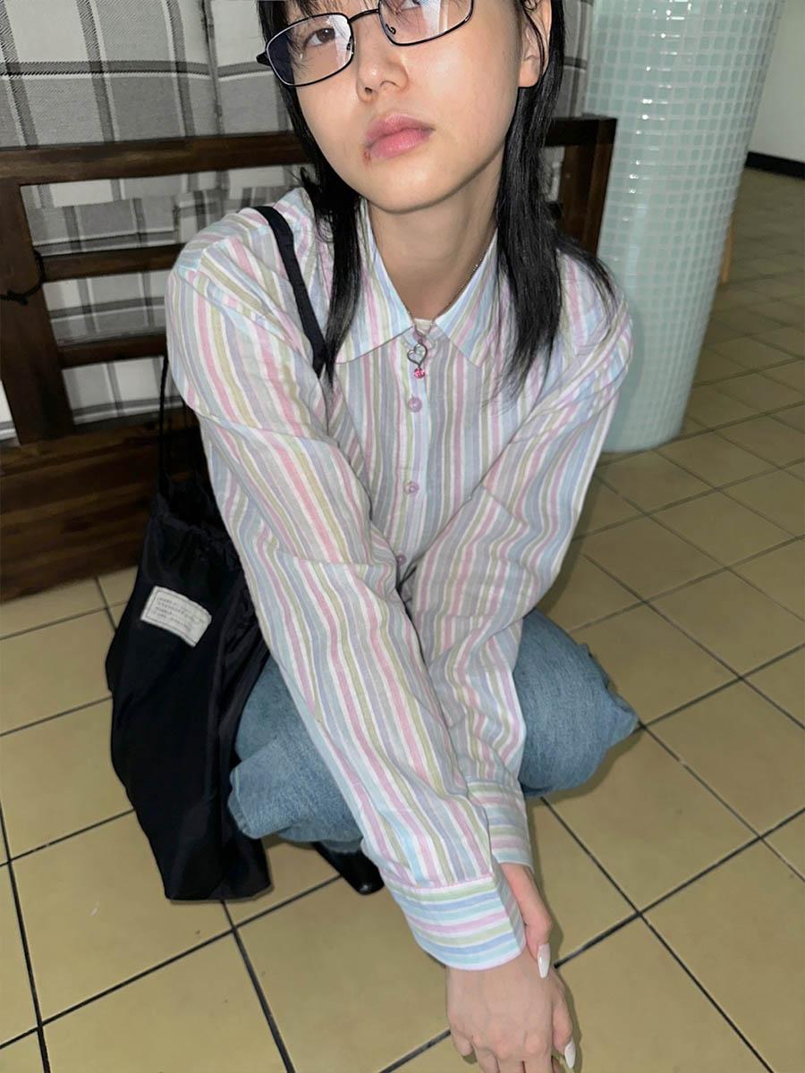 Regular stripe shirt