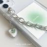 Lucky heart strap case 네잎클로버 케이스 키링 아이폰스트랩케이스 체인스트랩 아이폰14케이스