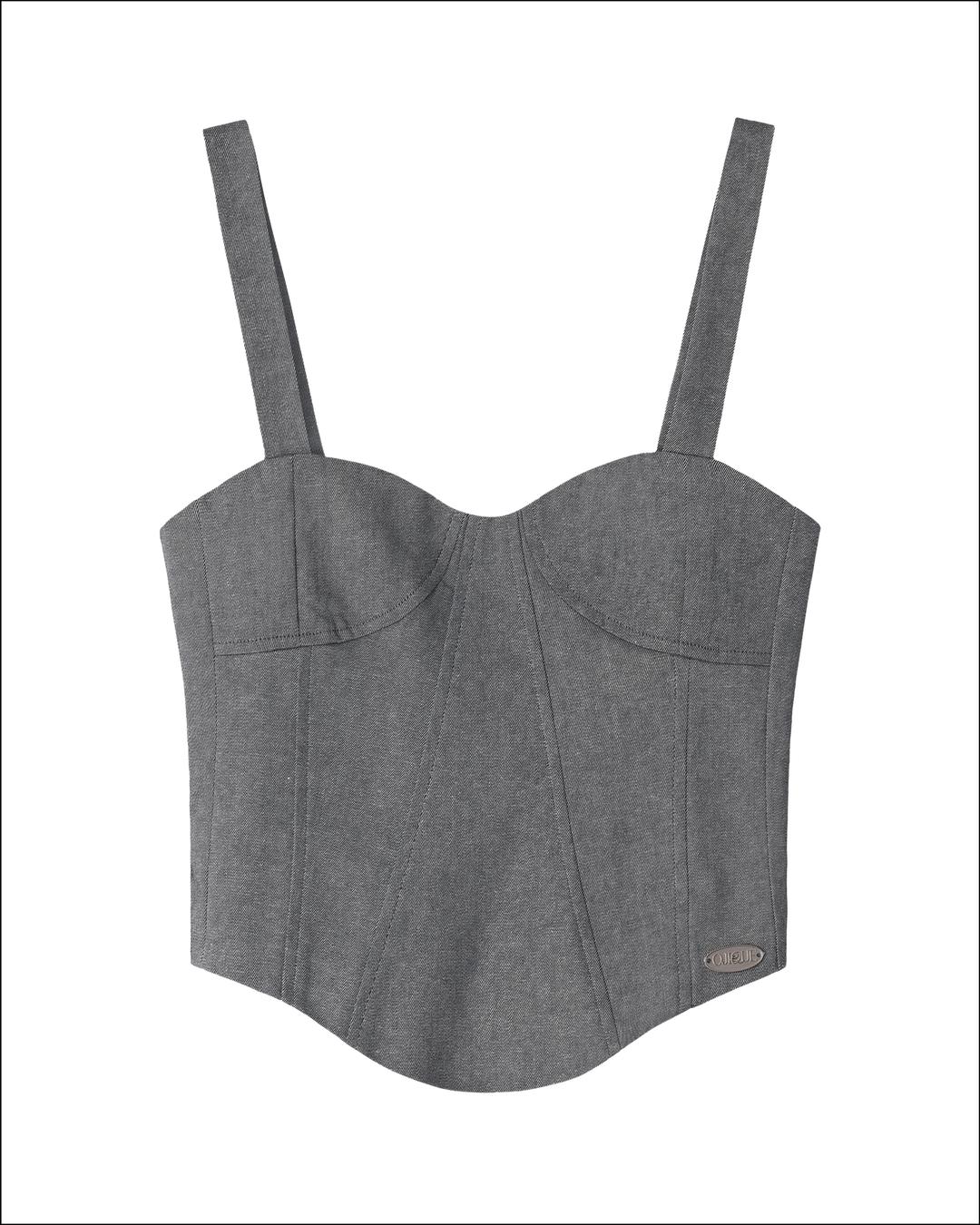 NUET BUSTIER_GRAY