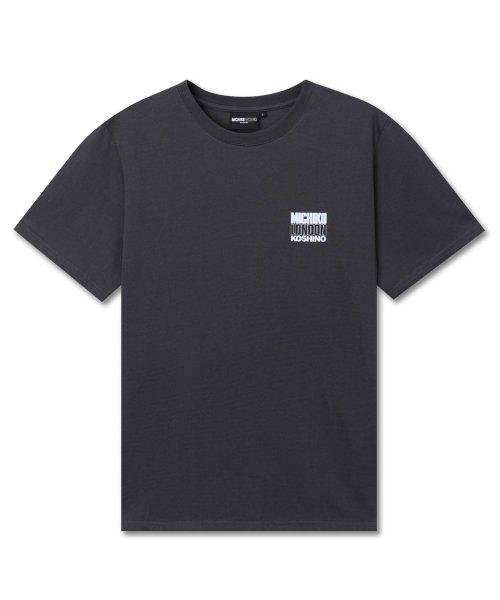 SIGNATURE BACK LOGO TOP CHARCOAL_UNISEX