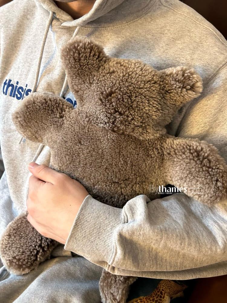 [관부가세/물병포함] 오웬 배리 Owen Barry 플랫 에릭 핫워터 보틀 커버 (5컬러) 0.8L | 곰돌이 100% 양가죽 온열 찜질팩 핫워터팩 Flat Eric